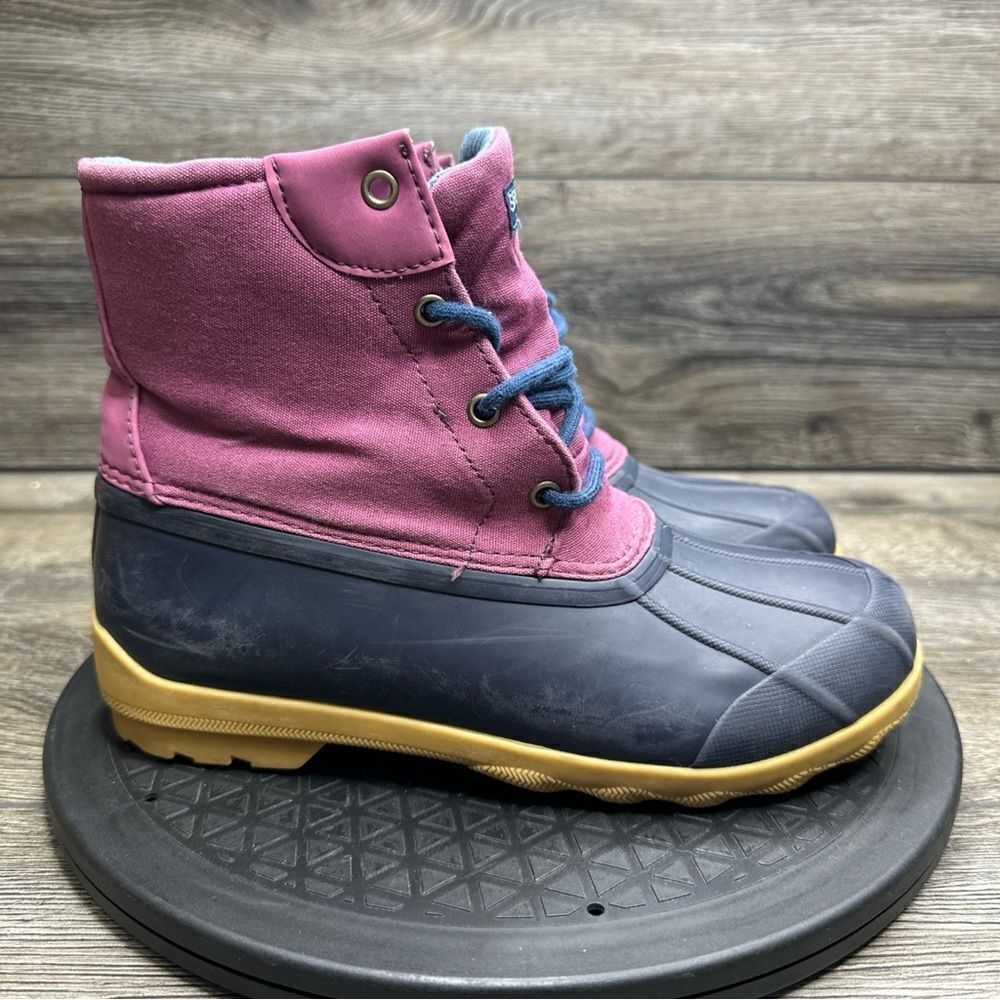 Sperry Girl's Port Boot Girls Size 5M Purple Blue Shoes